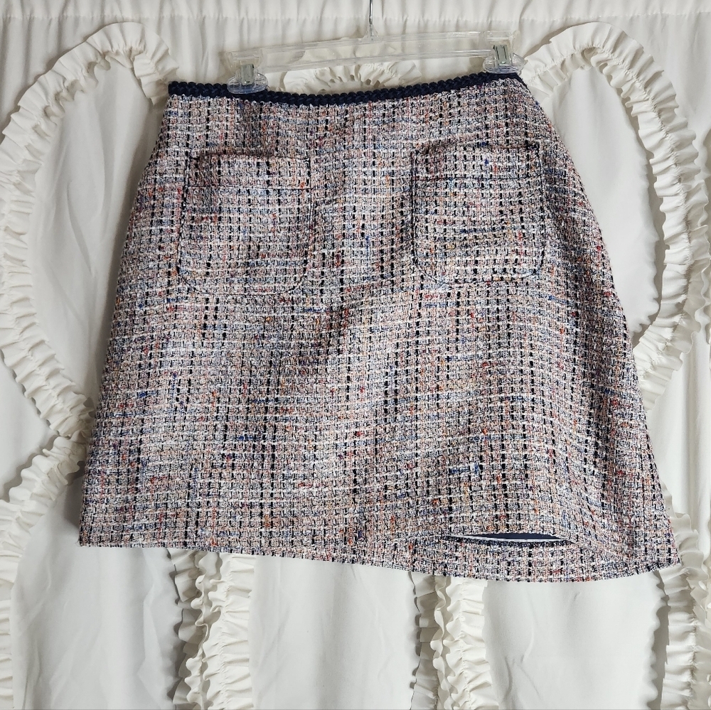 Ann Taylor LOFT Multi-color Tweed Skirt Size 12 P